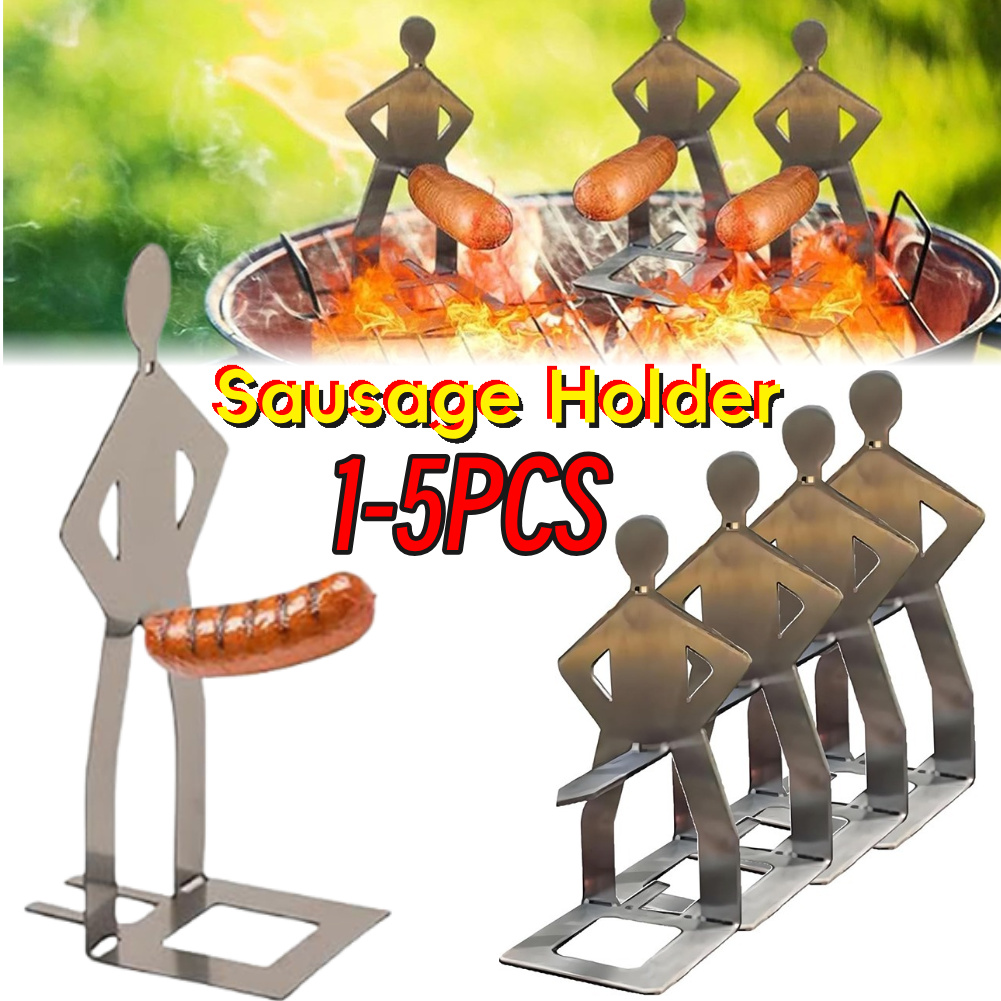 Camping Cooking Bbq - Stainless Steel BBQ Sausage Holder A