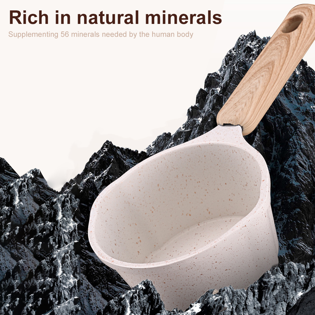 Camping Cooking Candle - Mini Boiling Pan Wooden Handle Butter