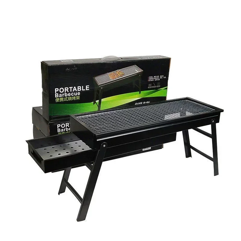 Camp Grill Portable Folding - New Large BBQ Barbecue Grill Folding