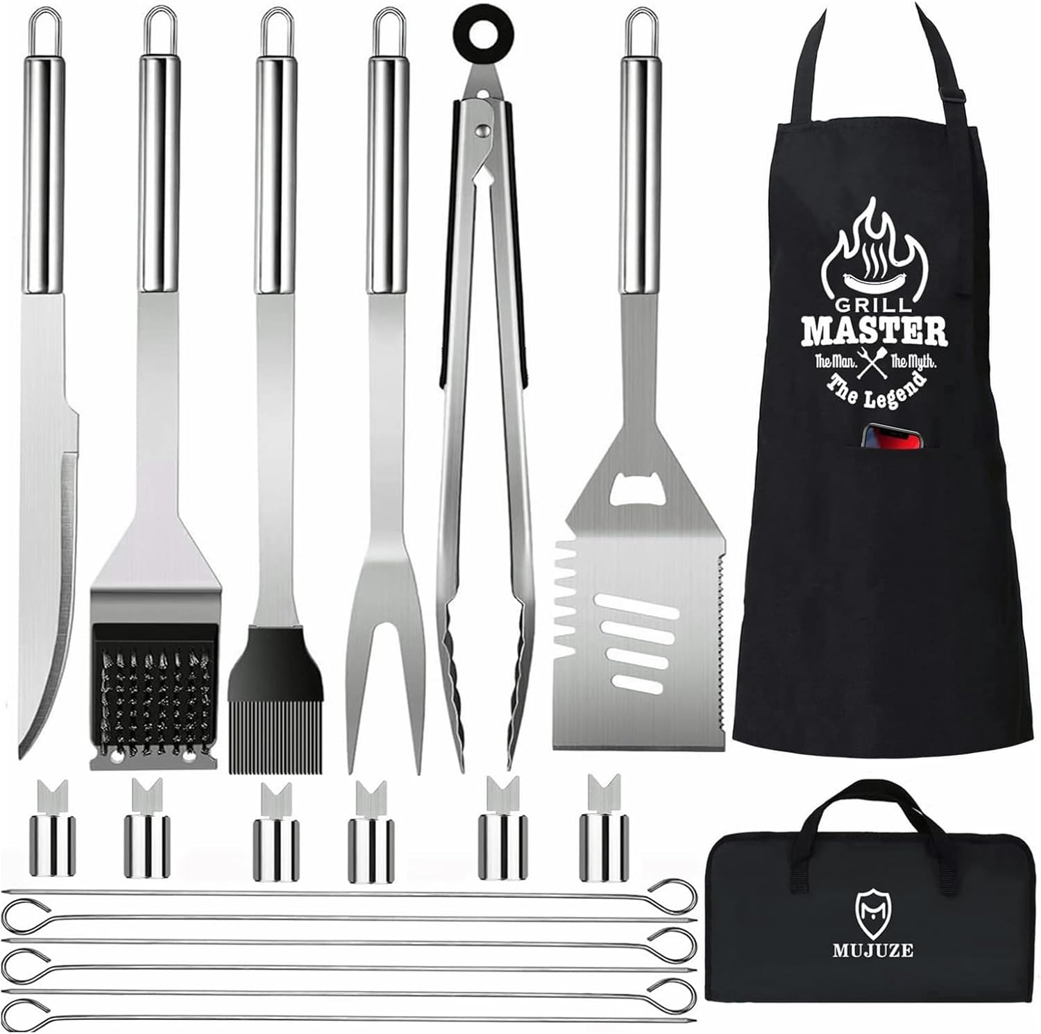 Camping Cooking Bbq - Grill Set with Apron for Men,