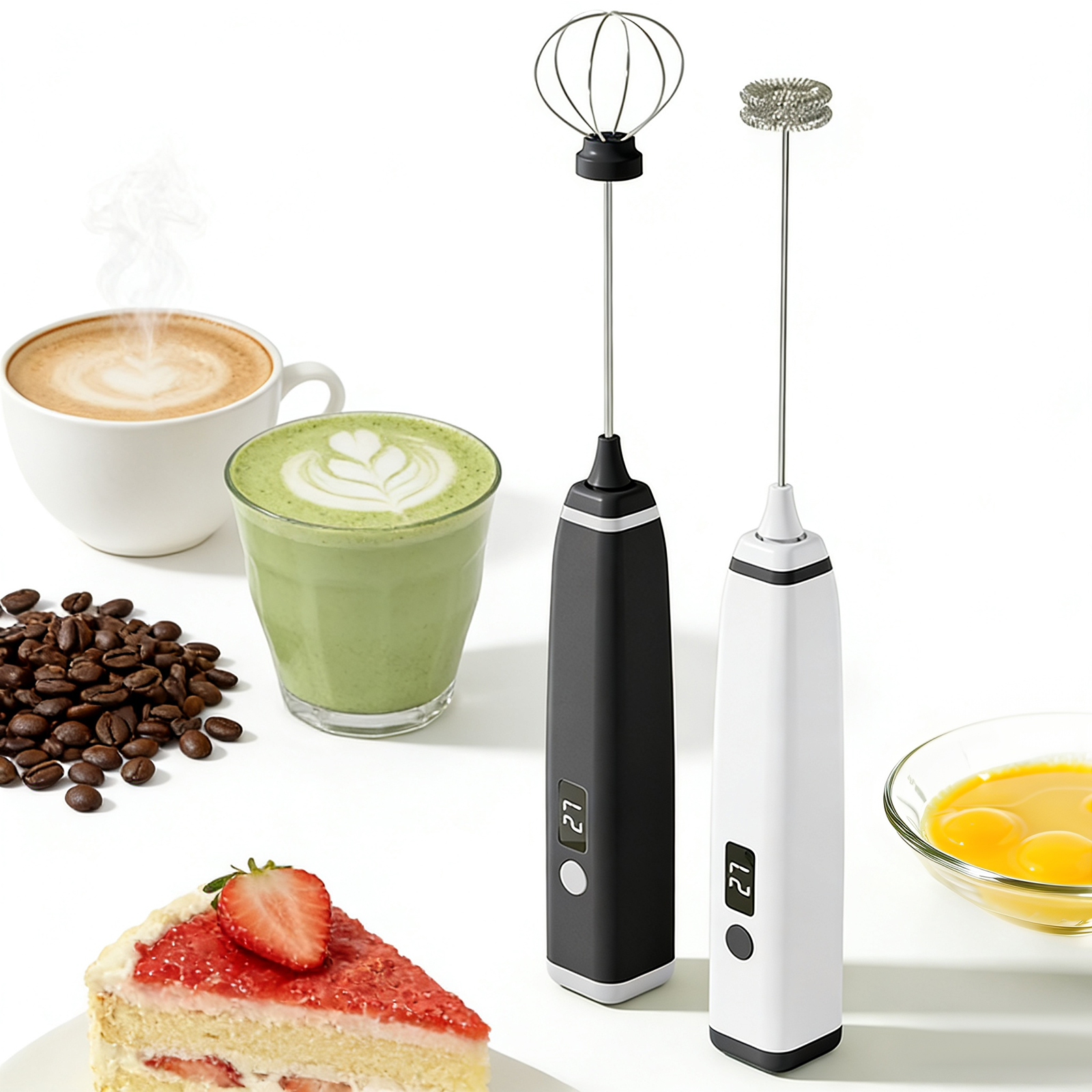 Pocket Coffee Maker - Cordless Handheld Milk Frother for Camping