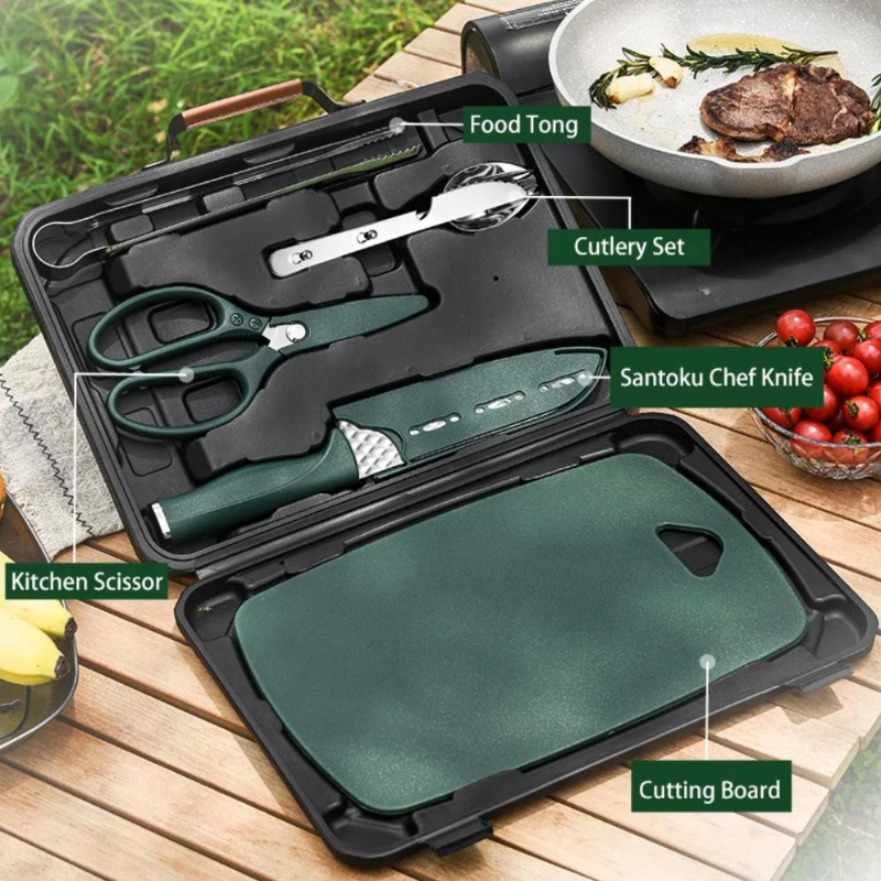 Camping Cooking Essentials Kit - Outdoor Camping Equipment Cooking Kits Accessories
