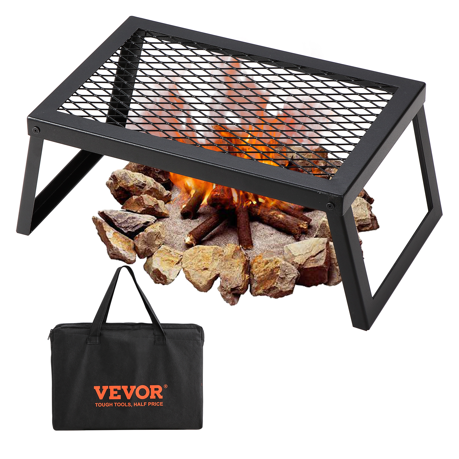Camping Cooking - SucceBuy 18/24in Barbecue Charcoal Grill Outdoor