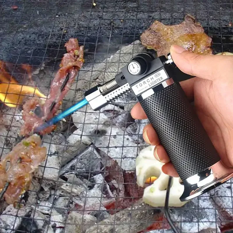 Camping Cooking Gifts - Windproof Gas Lighter BBQ Kitchen Cooking