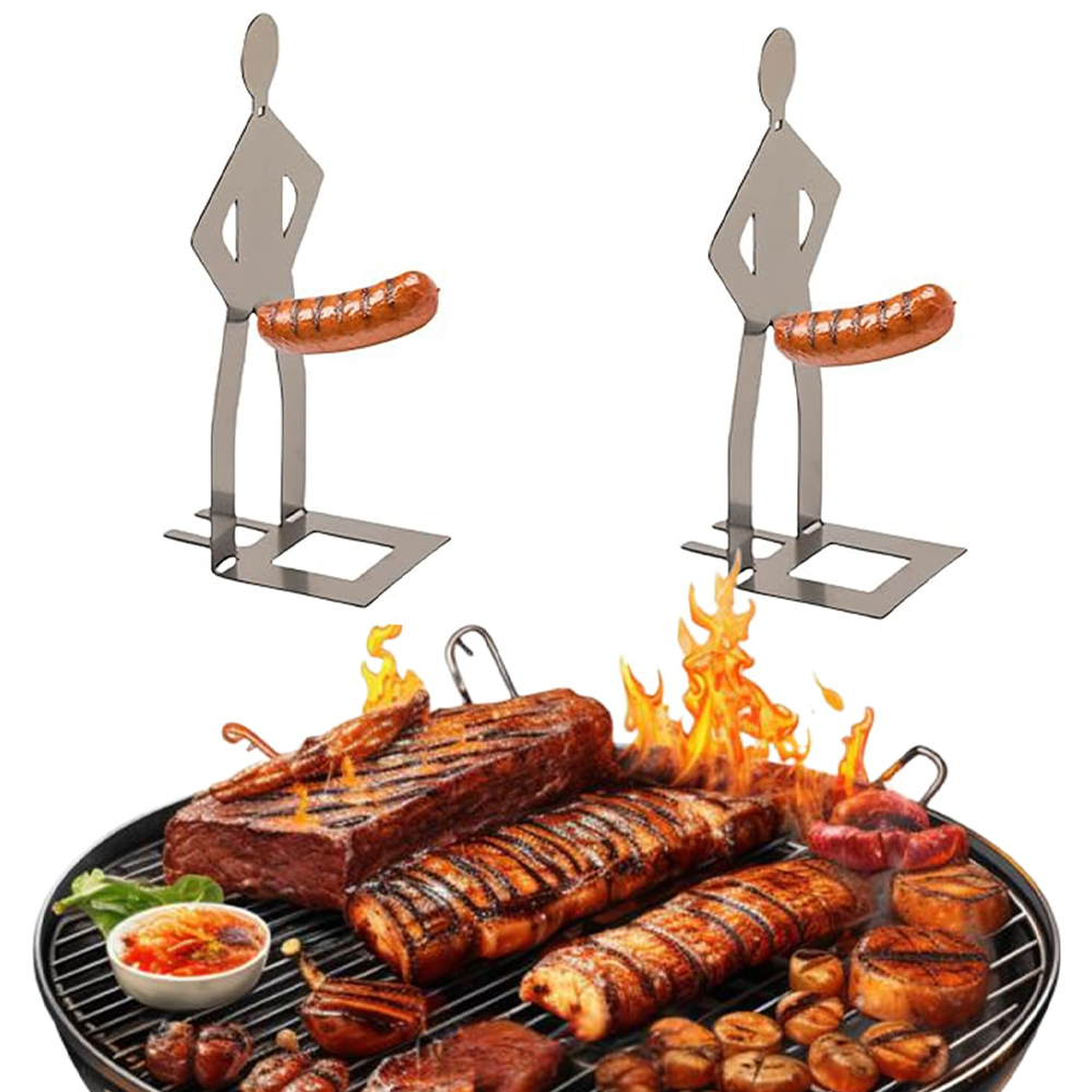 Stainless Steel BBQ Sausage Ho - Camping Cooking Bbq recensione e prezzo