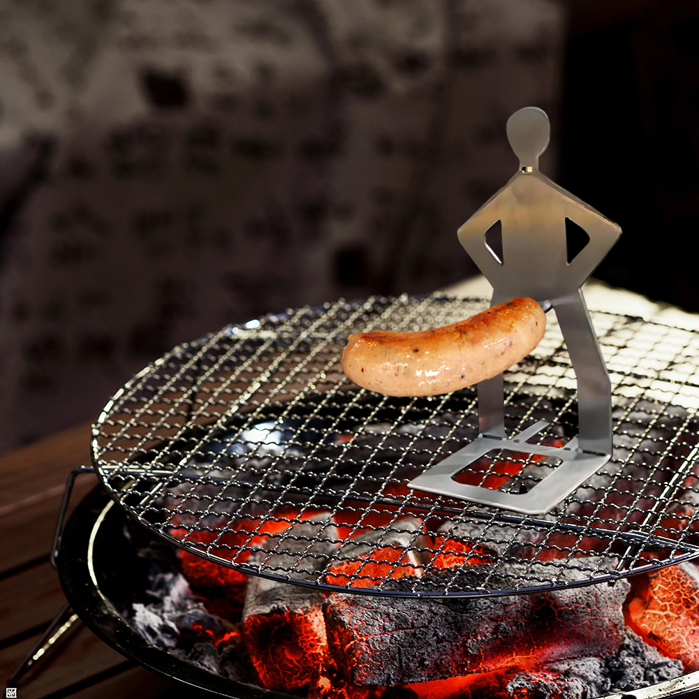Stainless Steel BBQ Sausage Ho - Camping Cooking Bbq recensione e prezzo