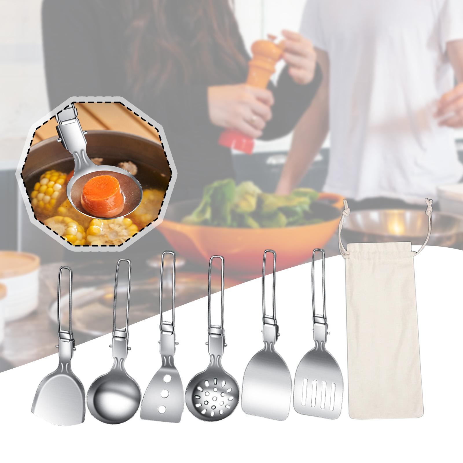 7Pcs Camp Cooking Utensil Set  - Camping Cooking Essentials Kit recensione e prezzo