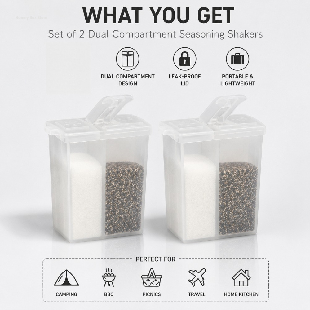 Multi-use 2in1 Spice Jar 2/4/6 - Camping Cooking Options recensione e prezzo