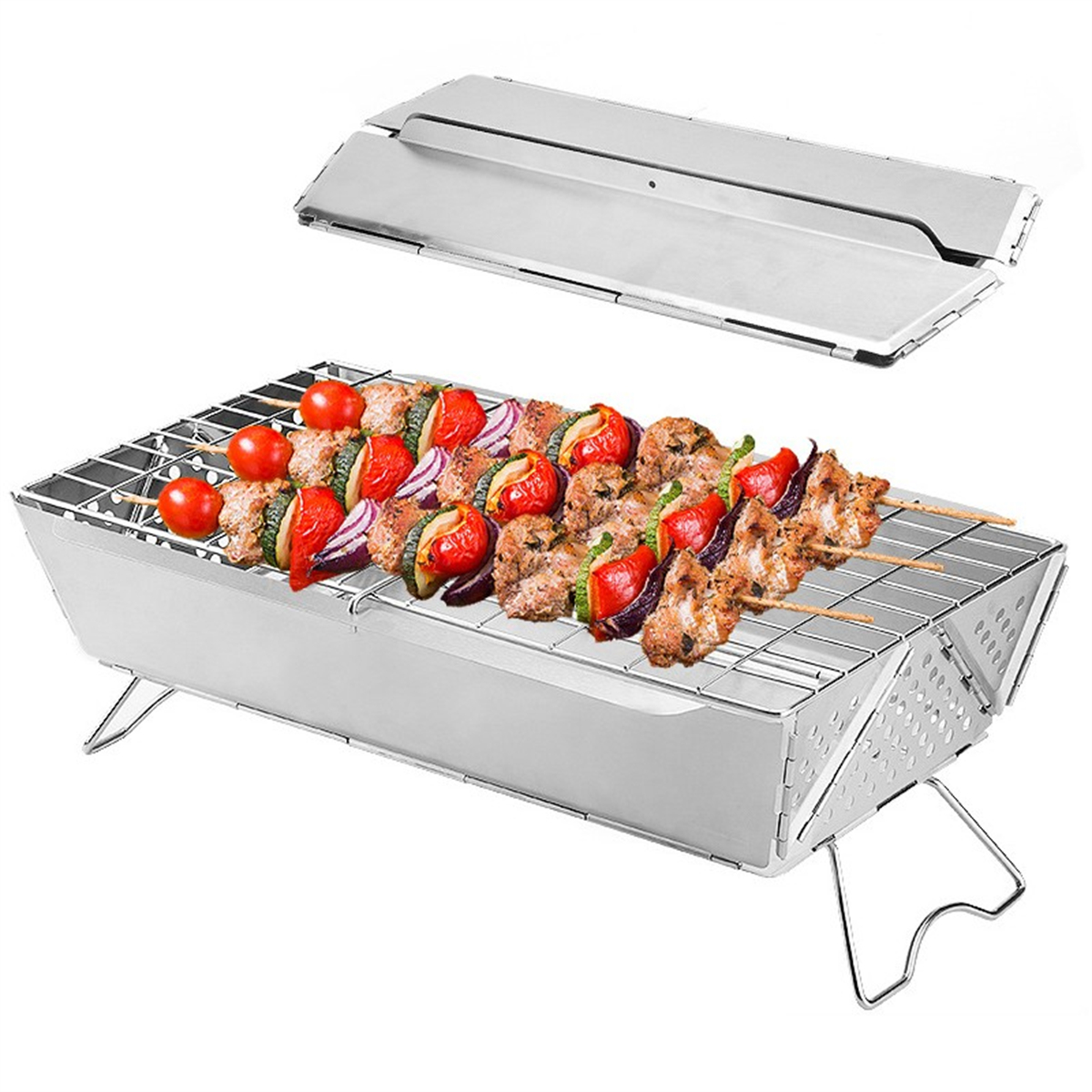 Compact Camping Grill Charcoal - Camping Cooking Options recensione e prezzo
