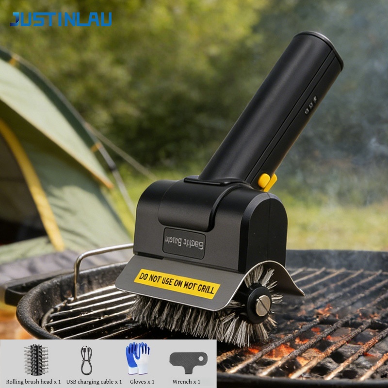 JUSTINLAU Electric Grill Brush - Camping Cooking Bbq recensione e prezzo