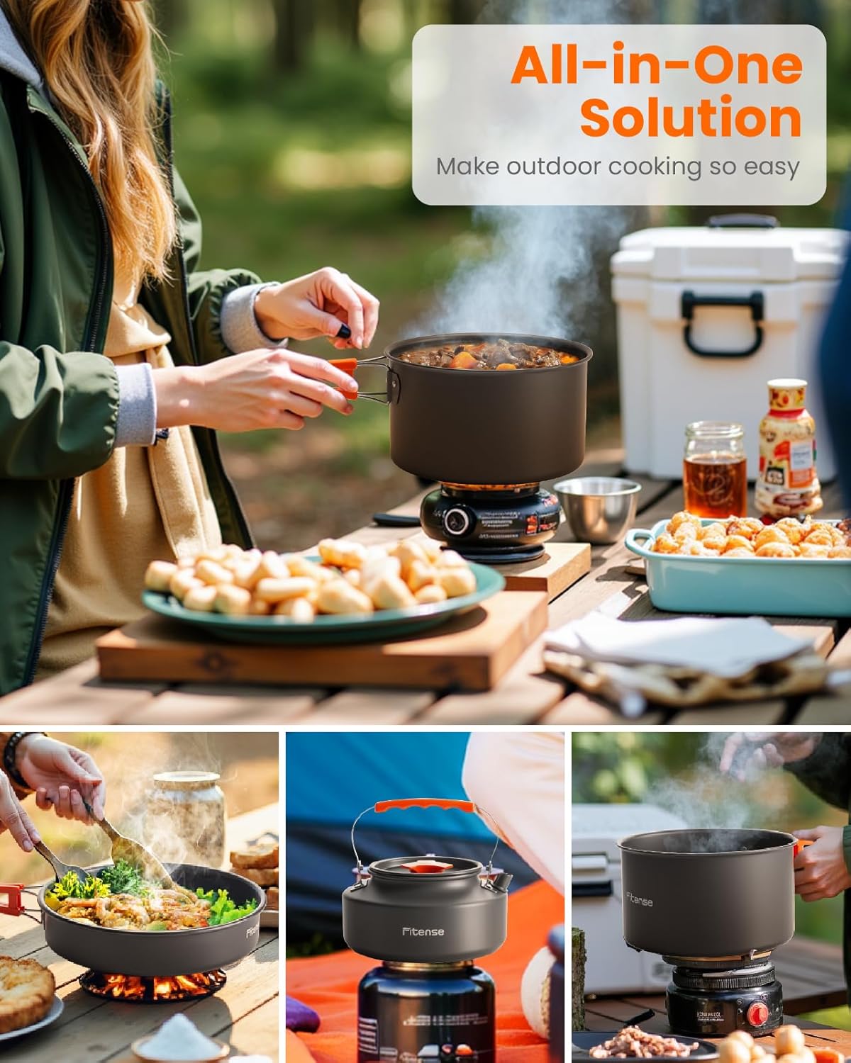 21Pcs Camping Cookware Mess Ki - Camping Cooking Essentials Kit recensione e prezzo