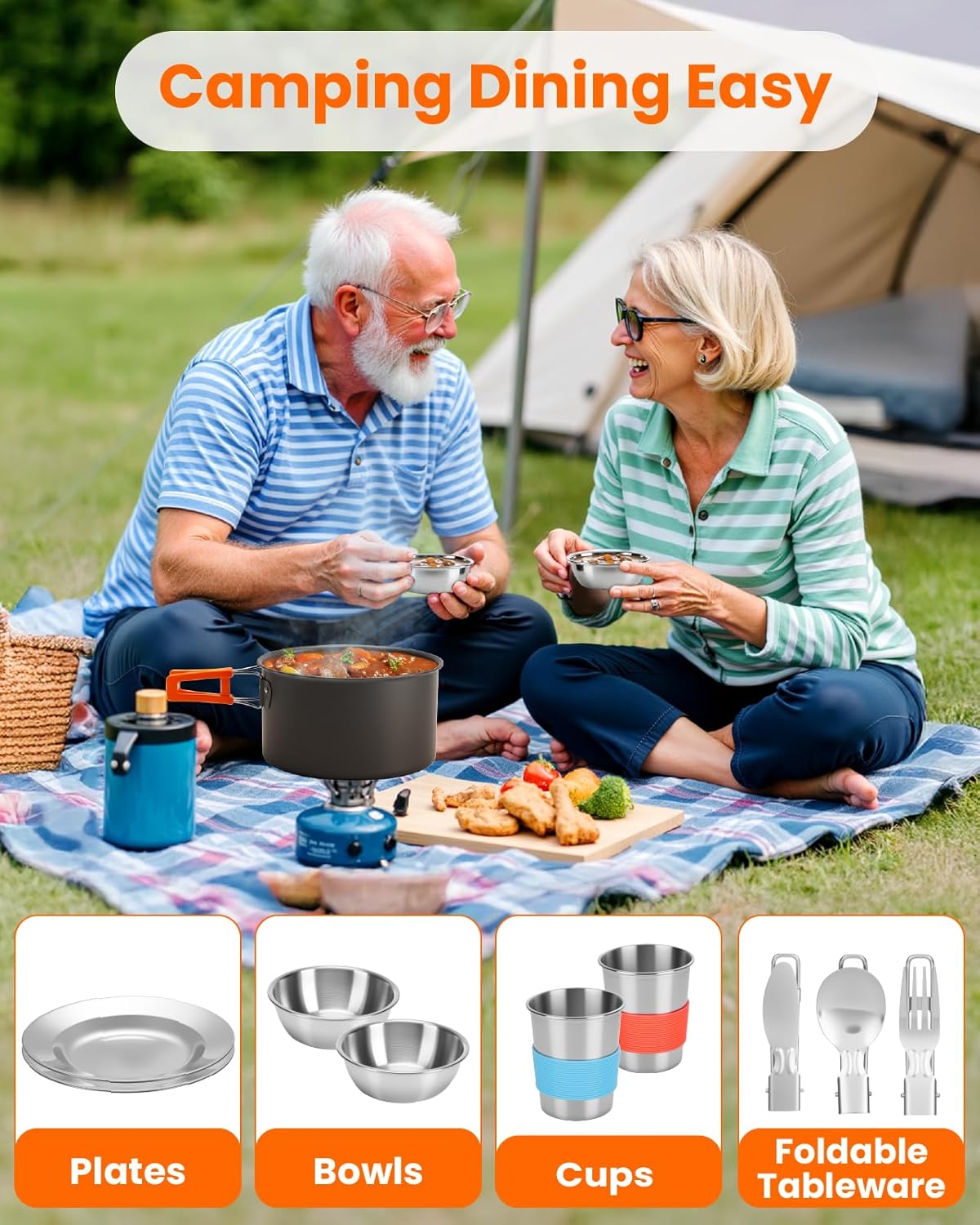 21Pcs Camping Cookware Mess Ki - Camping Cooking Essentials Kit recensione e prezzo