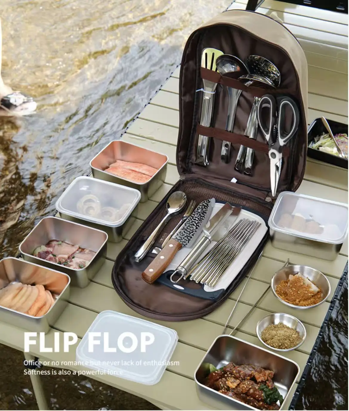 Compact All-in-One Portable Ca - Camping Cooking Essentials Kit recensione e prezzo
