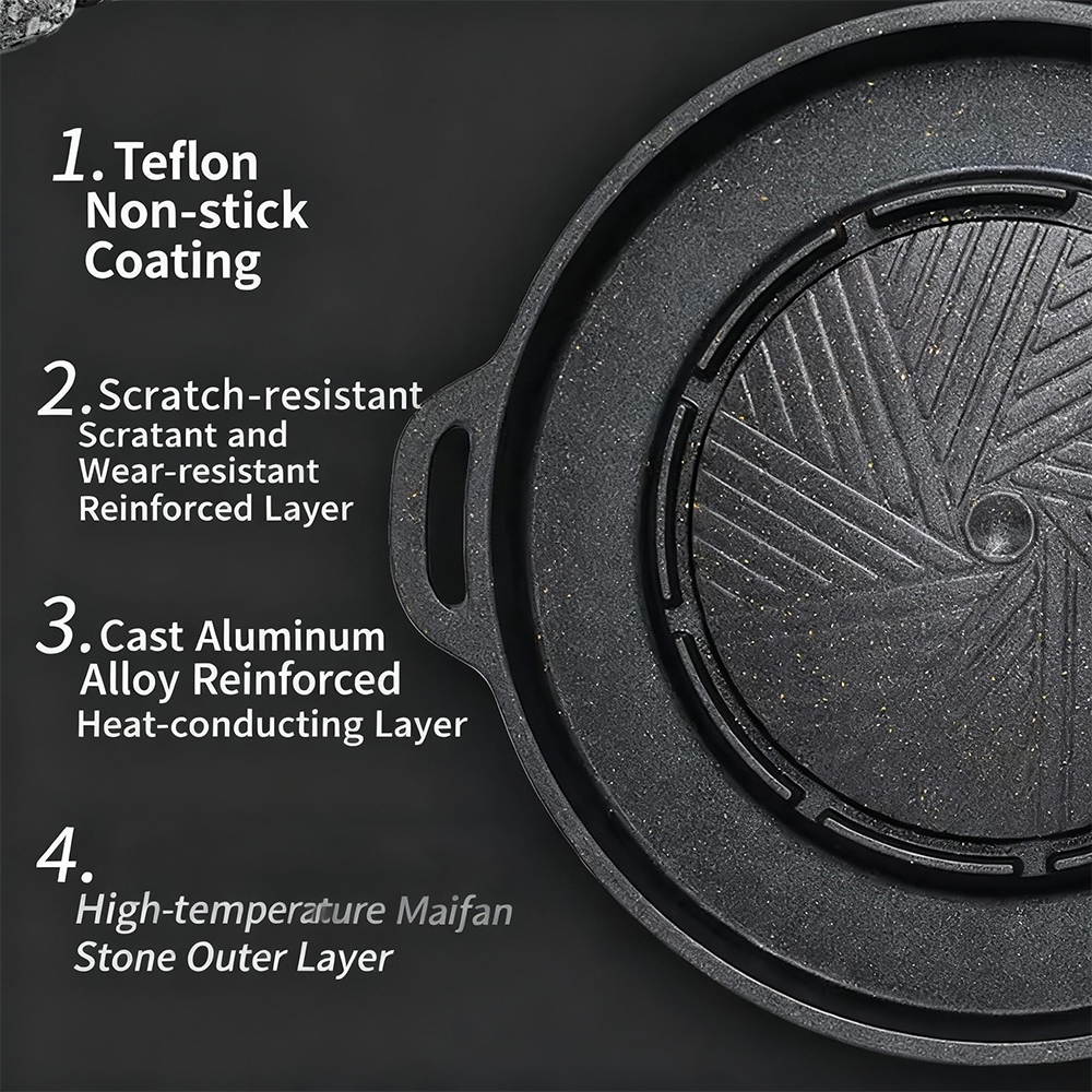 KOSUN Korean BBQ Grill Pan 2 i - Camping Cooking Bbq recensione e prezzo