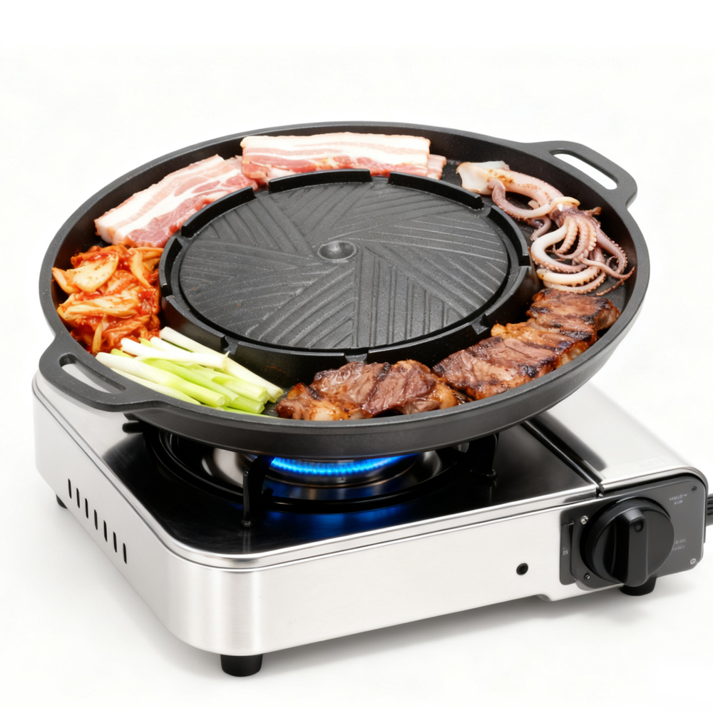 KOSUN Korean BBQ Grill Pan 2 i - Camping Cooking Bbq recensione e prezzo