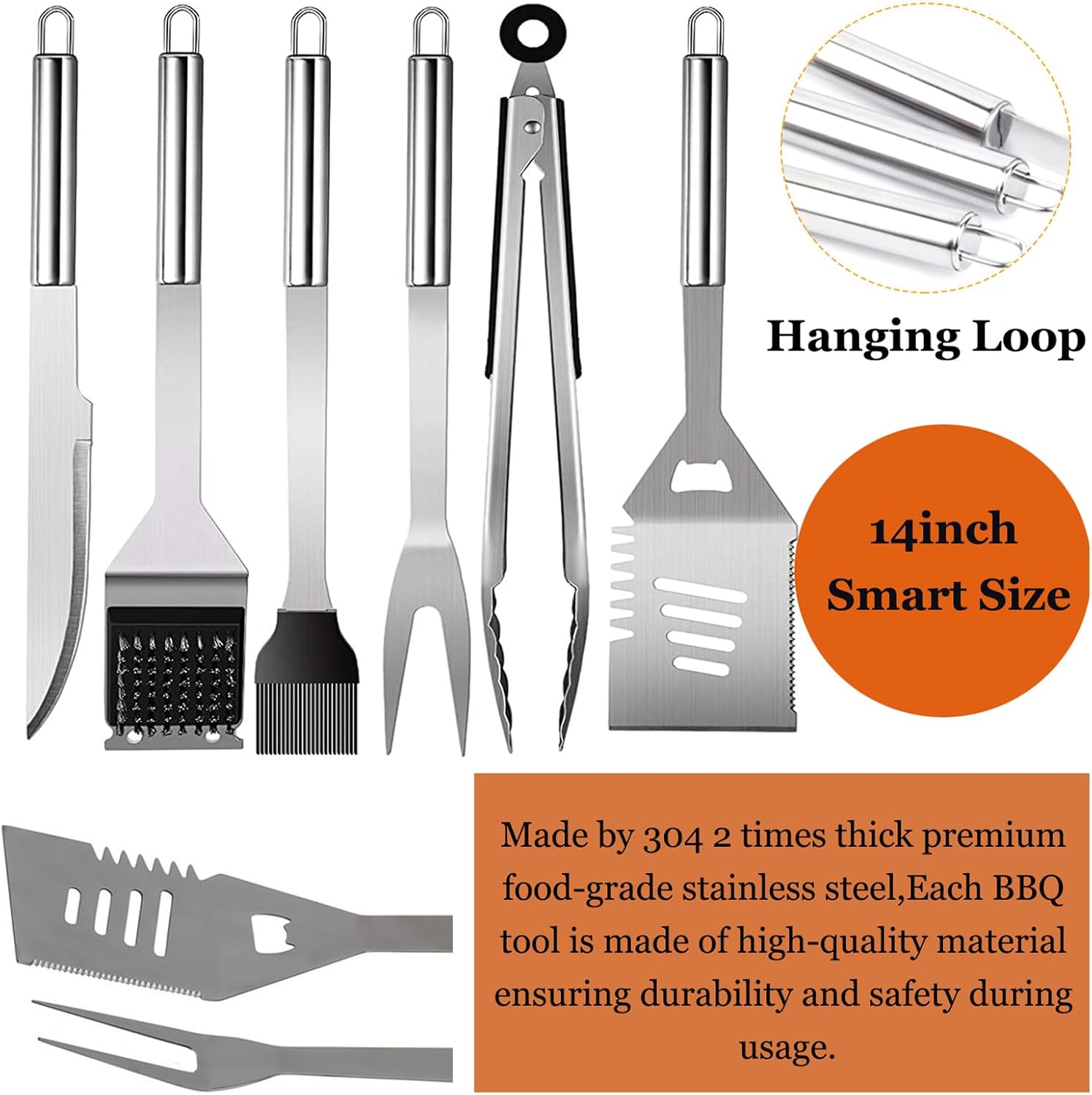 Grill Set with Apron for Men,  - Camping Cooking Bbq recensione e prezzo