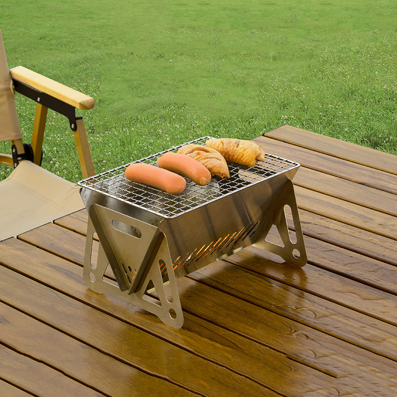 Portable Folding Stainless Ste - Camp Grill Portable Folding recensione e prezzo
