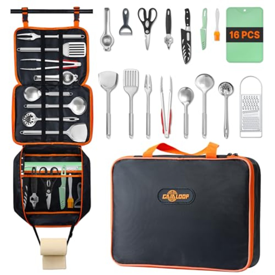 Portable Camping Cooking Utens - Camping Cooking Essentials Kit recensione e prezzo