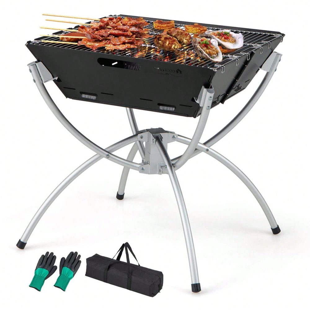 3In1 Portable Charcoal Grill F - Camp Grill Portable Folding recensione e prezzo