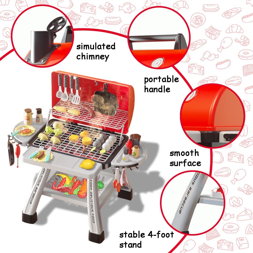 Kids BBQ Grill Playset Play Ki - Camping Cooking Gifts recensione e prezzo