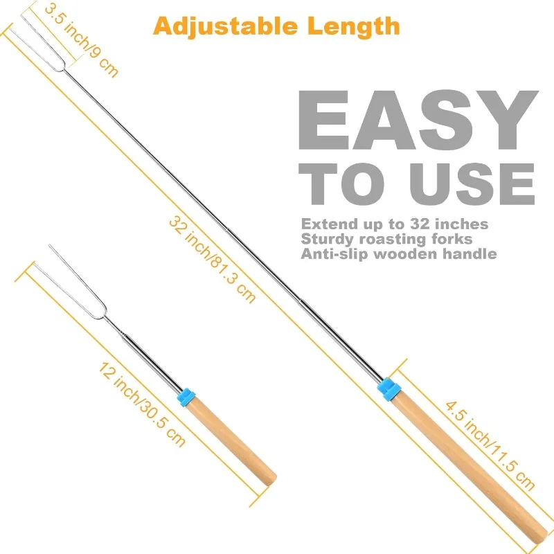 Stainless Steel Extendable Lon - Camping Cooking Bbq recensione e prezzo