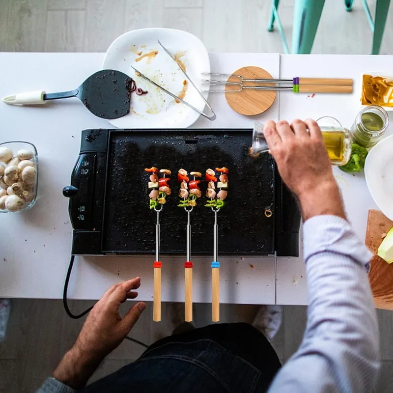 Stainless Steel Extendable Lon - Camping Cooking Bbq recensione e prezzo