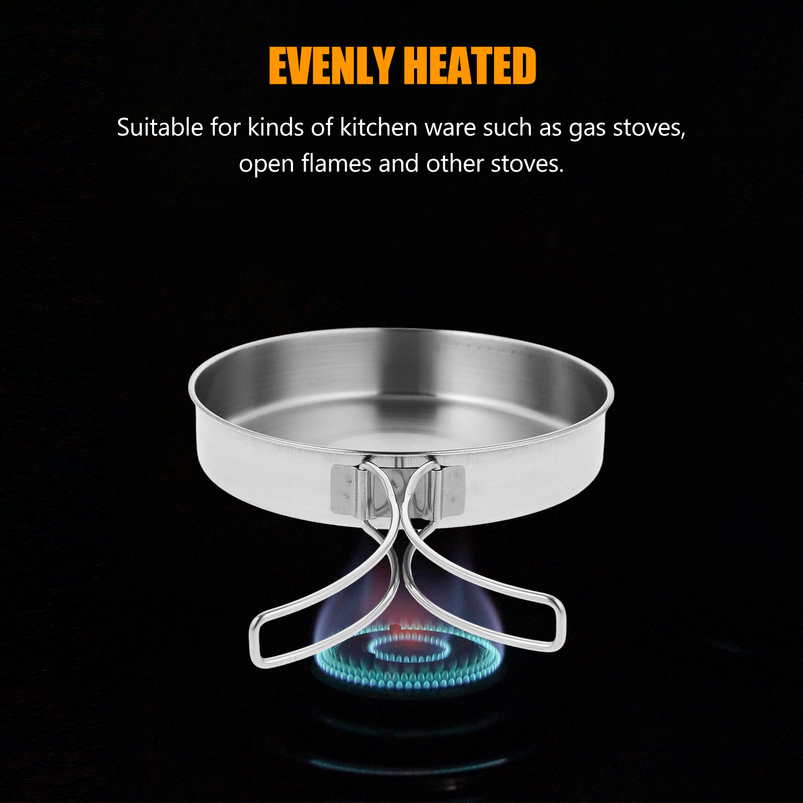 Portable Frying Pan Stainless  - Camping Cooking Candle recensione e prezzo