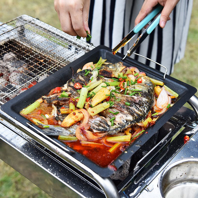Outdoors Thick Square Grill Pa - Camping Cooking Equipment recensione e prezzo