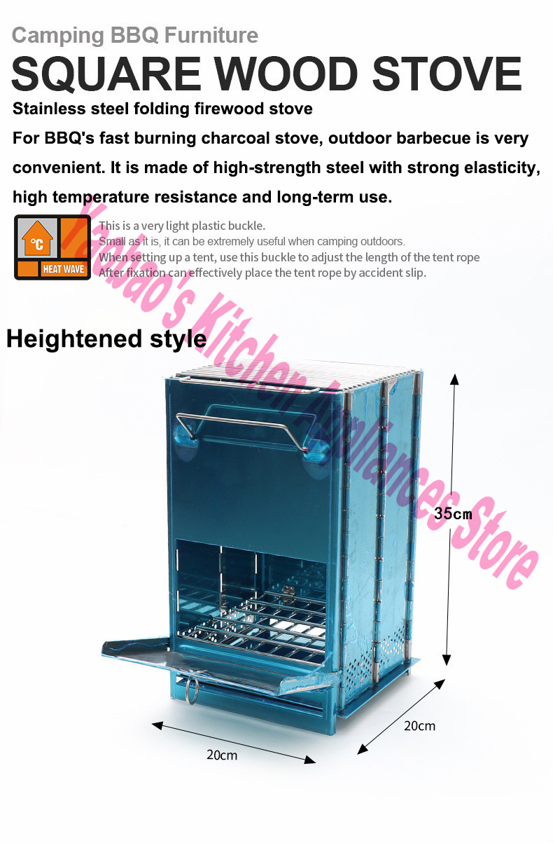 Wood Stove Outdoor Camping Equ - Camping Cooking Equipment recensione e prezzo