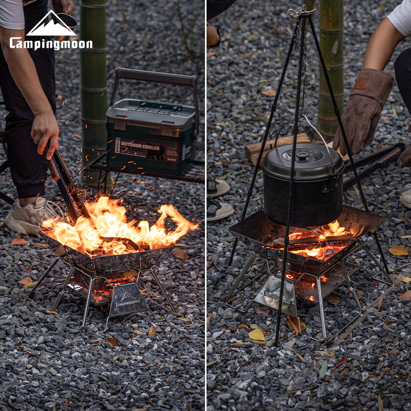 CAMPINGMOON Stainless Steel Fo - Camp Grill Portable Folding recensione e prezzo