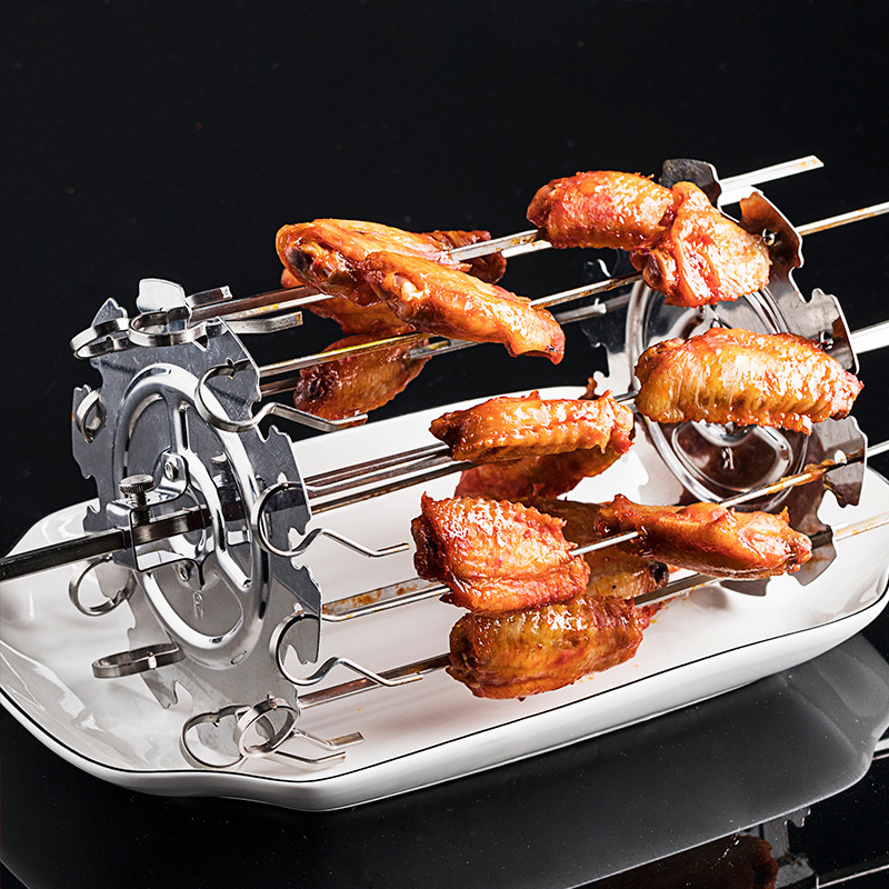 1Set Stainless Steel BBQ Kebab - Camping Cooking Candle recensione e prezzo
