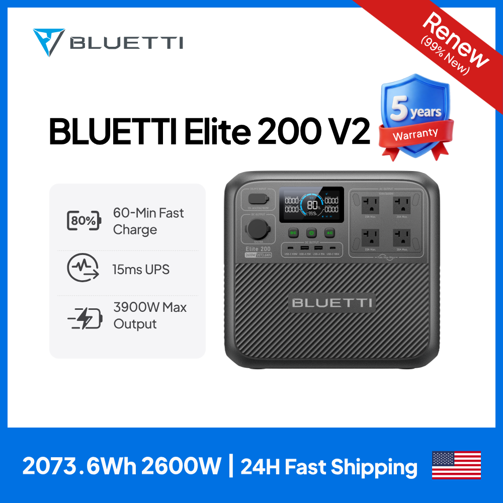 【Renew】BLUETTI Elite 200 V2 Po - Camping Cooking Equipment recensione e prezzo