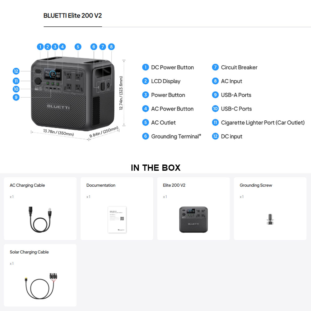 【Renew】BLUETTI Elite 200 V2 Po - Camping Cooking Equipment recensione e prezzo