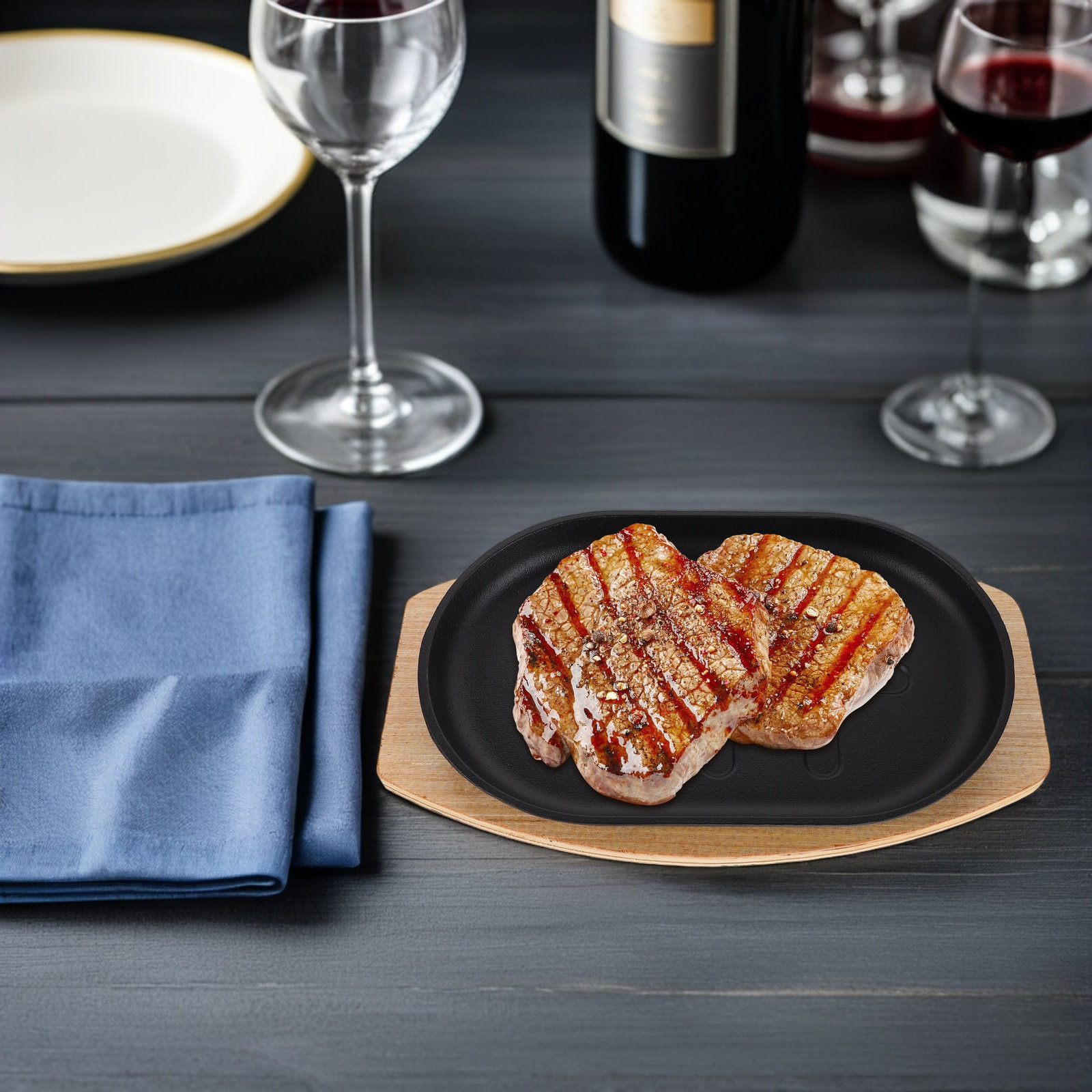 Cast Iron Sizzling Plate Pre-S - Camping Cooking Bbq recensione e prezzo