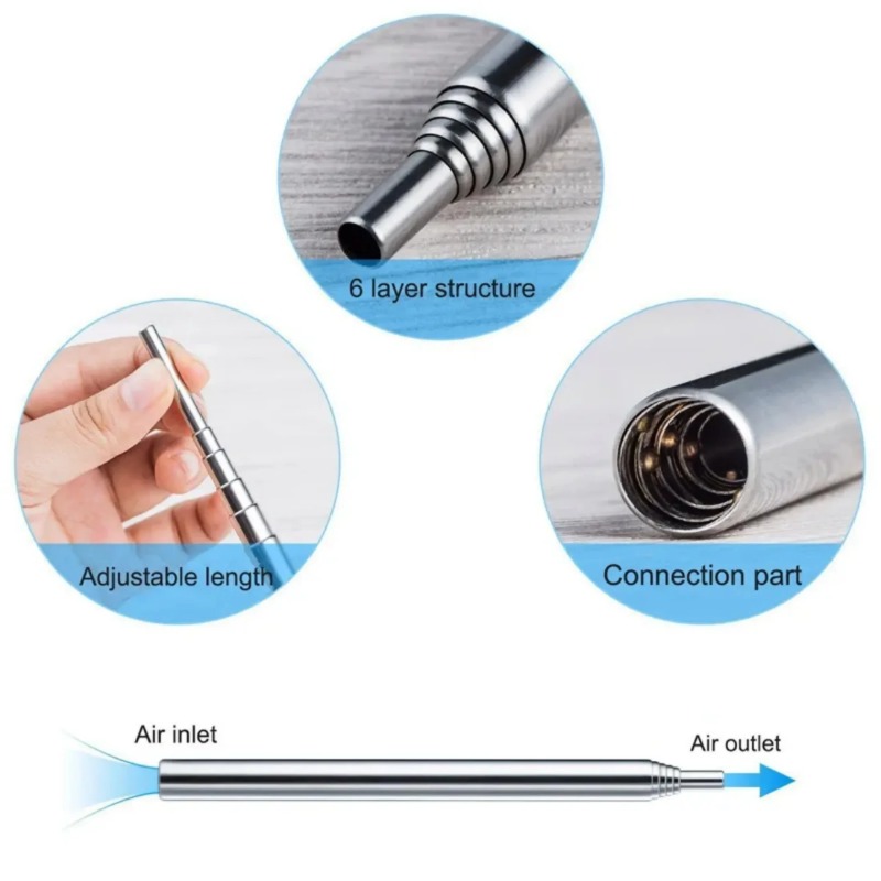 Stainless Steel Blowpipe Pocke - Camping Cooking Candle recensione e prezzo