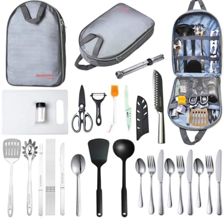 Camping Cooking Utensils Set C - Camping Cooking Essentials Kit recensione e prezzo