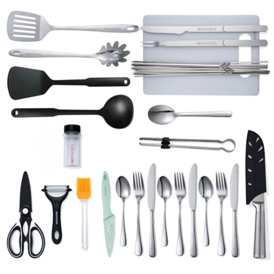 Camping Cooking Utensils Set C - Camping Cooking Essentials Kit recensione e prezzo