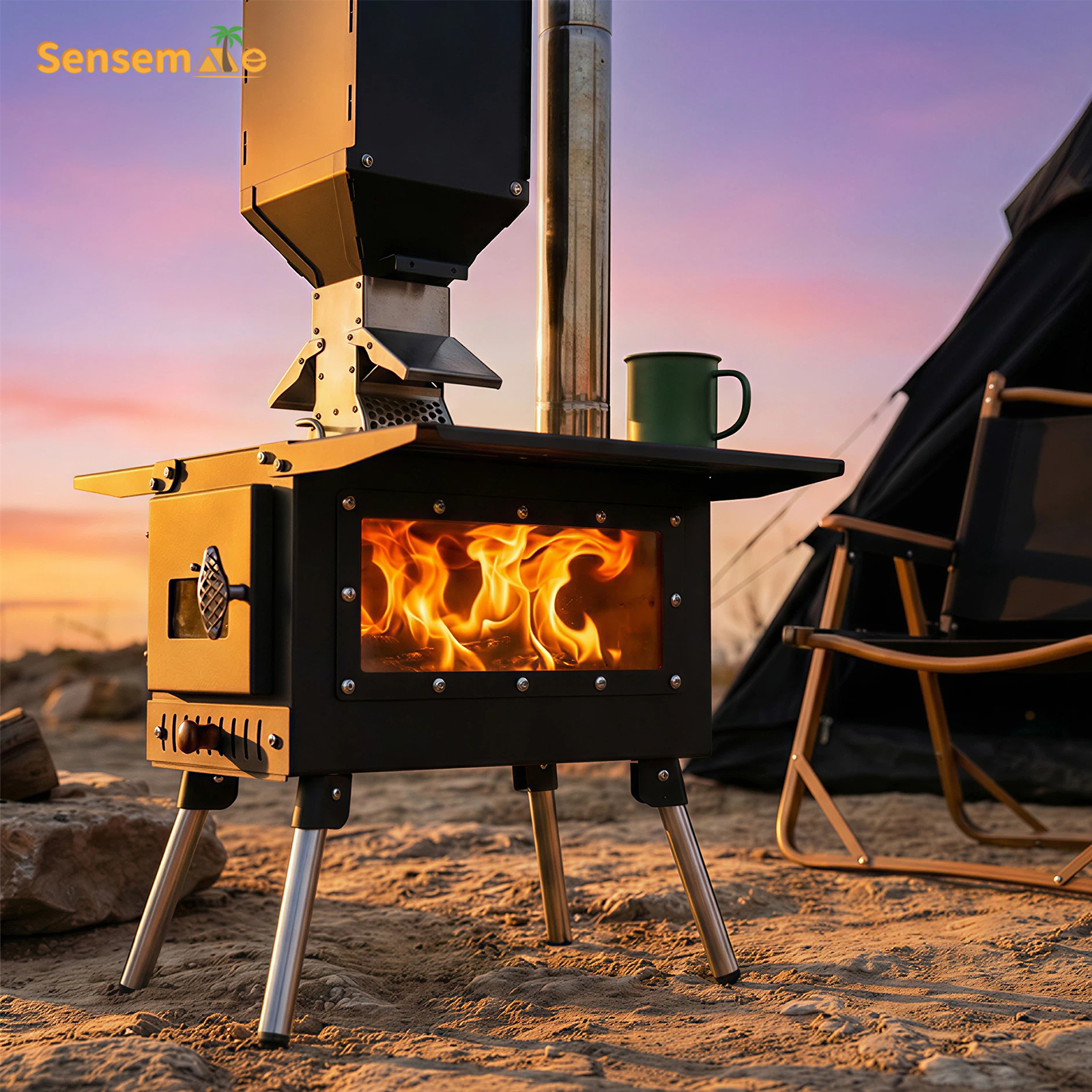 Pellet Stove Camping Stainless - Camp Grill Portable Folding recensione e prezzo