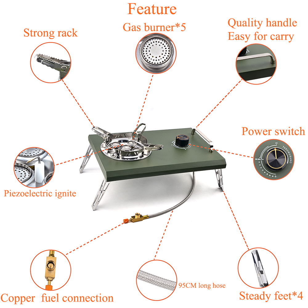 IGT Tabletop Stove 15800W Outd - Camping Cooking Gas Stove recensione e prezzo