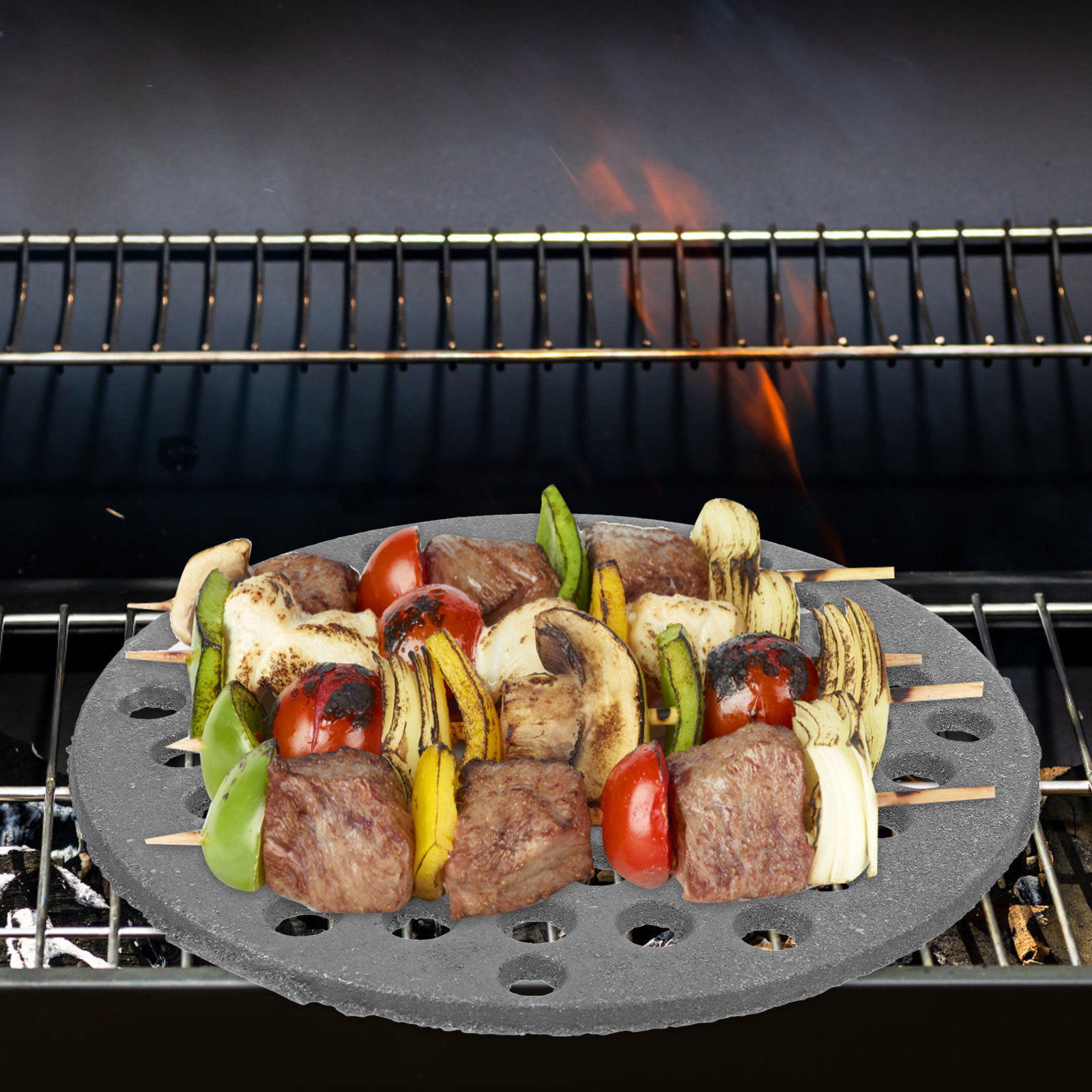 Cast Iron Round Bbq Grate Heav - Camping Cooking Bbq recensione e prezzo