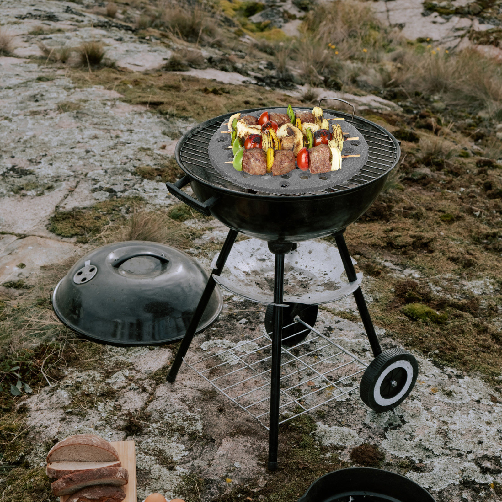 Cast Iron Round Bbq Grate Heav - Camping Cooking Bbq recensione e prezzo