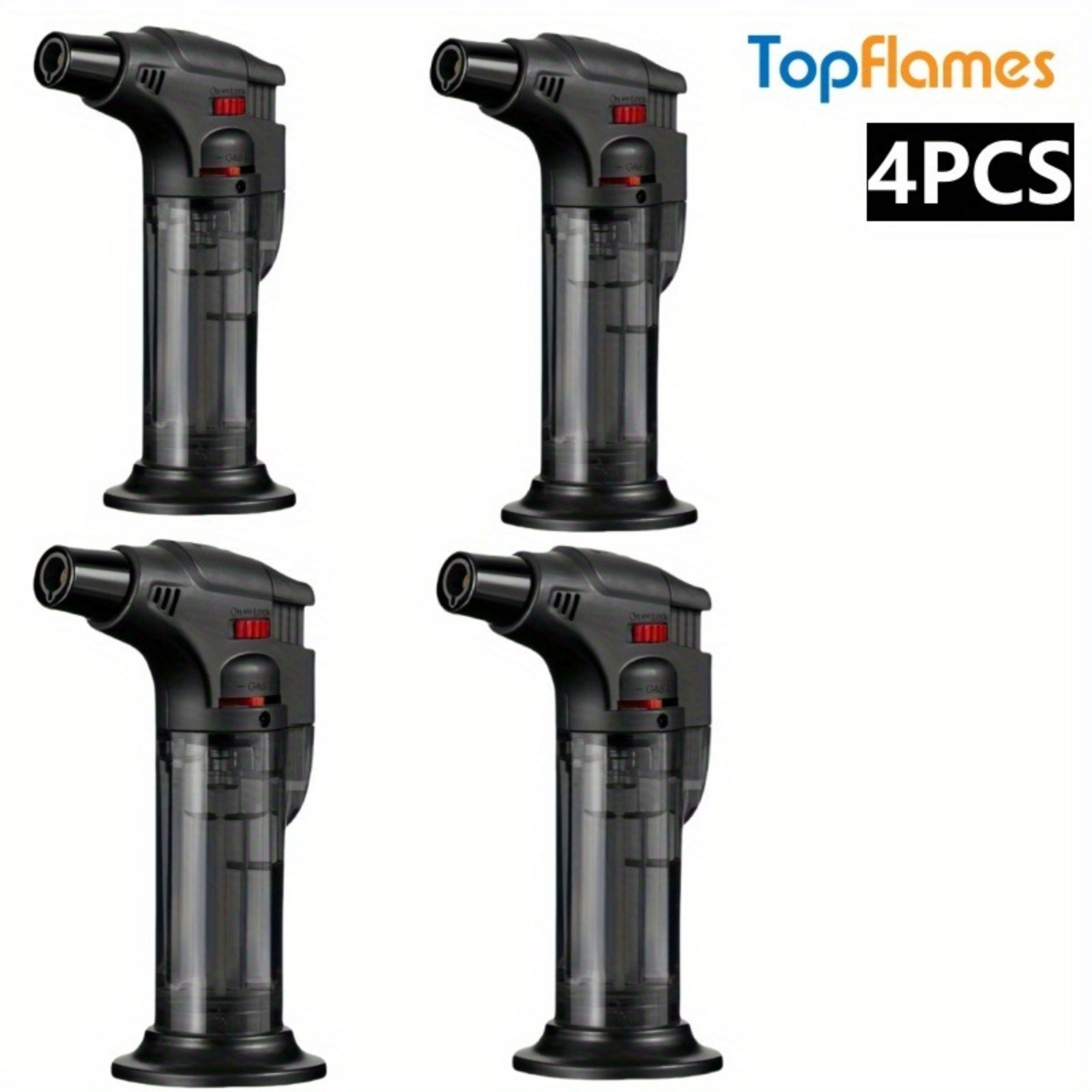 4PCS Butane Torch Lighter Port - Camping Cooking Candle recensione e prezzo