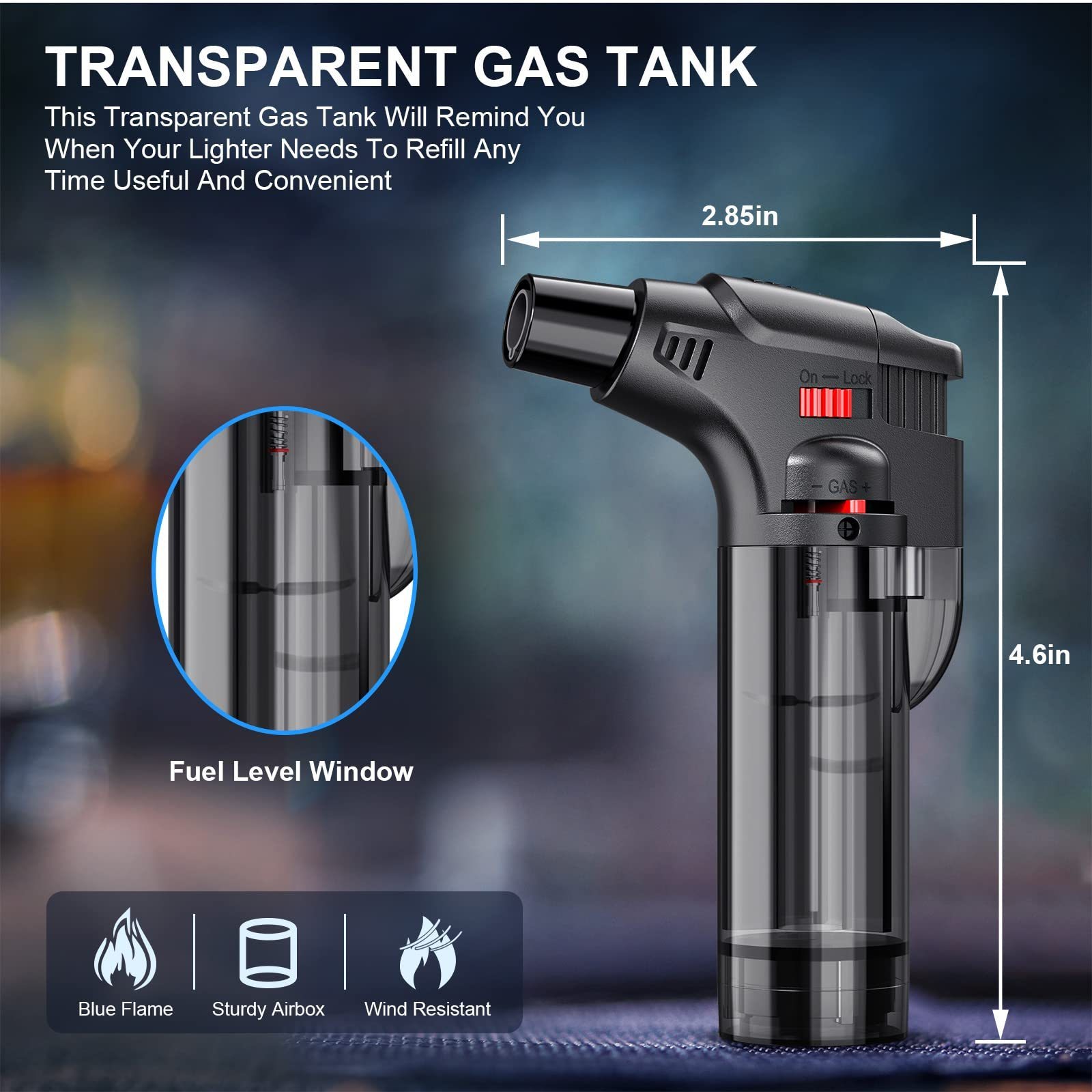 4PCS Butane Torch Lighter Port - Camping Cooking Candle recensione e prezzo