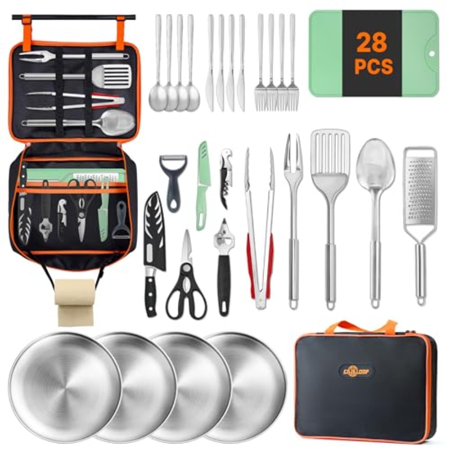 Portable Camping Cooking Utens - Camping Cooking Essentials Kit recensione e prezzo