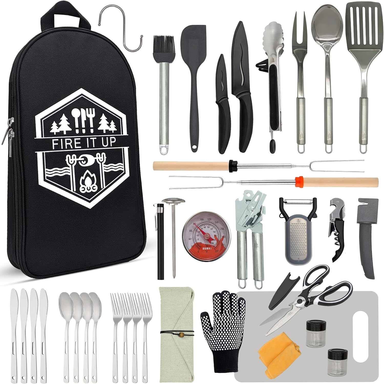 35-Piece Camping Cooking Utens - Camping Cooking Essentials Kit recensione e prezzo