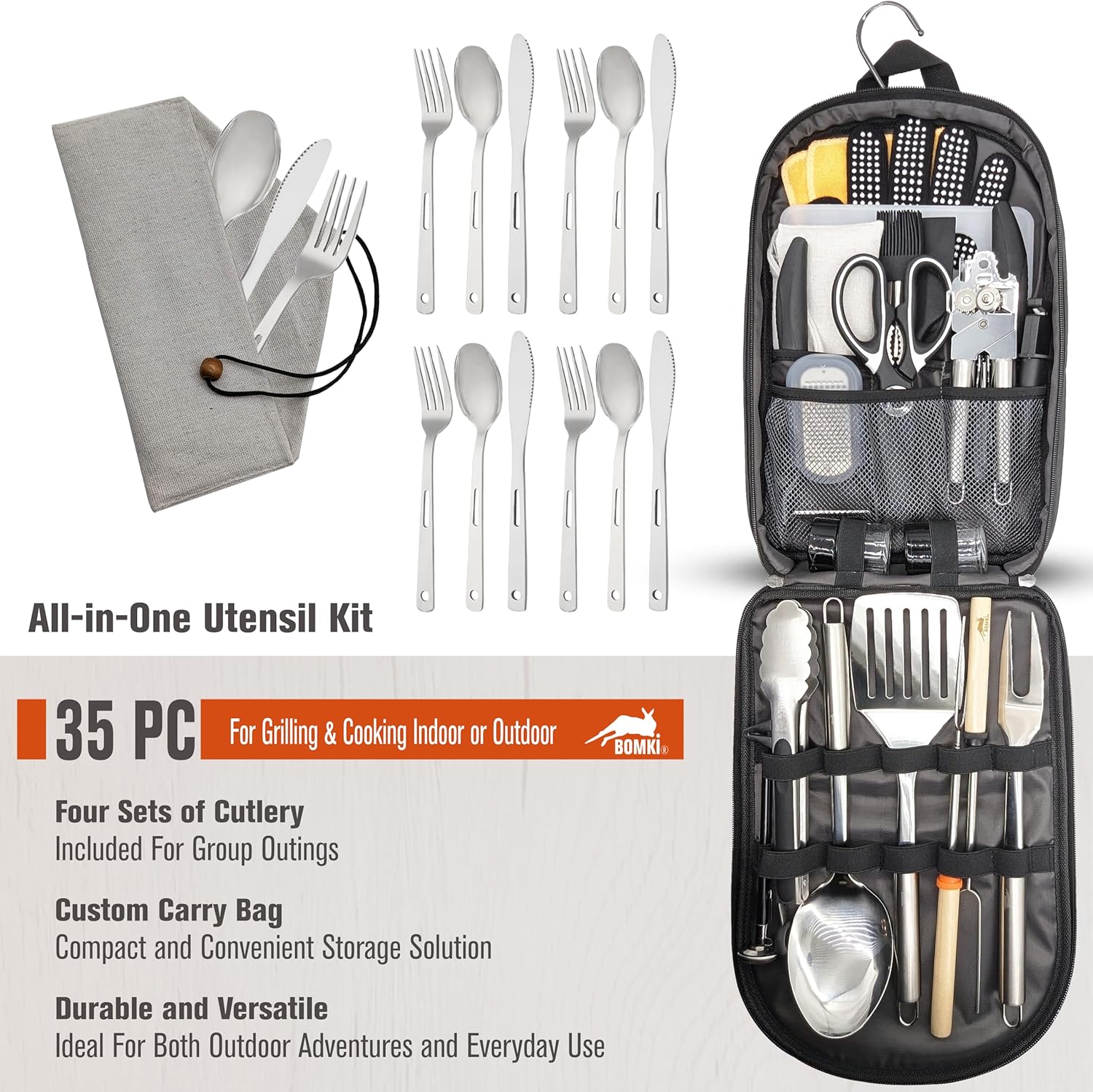 35-Piece Camping Cooking Utens - Camping Cooking Essentials Kit recensione e prezzo