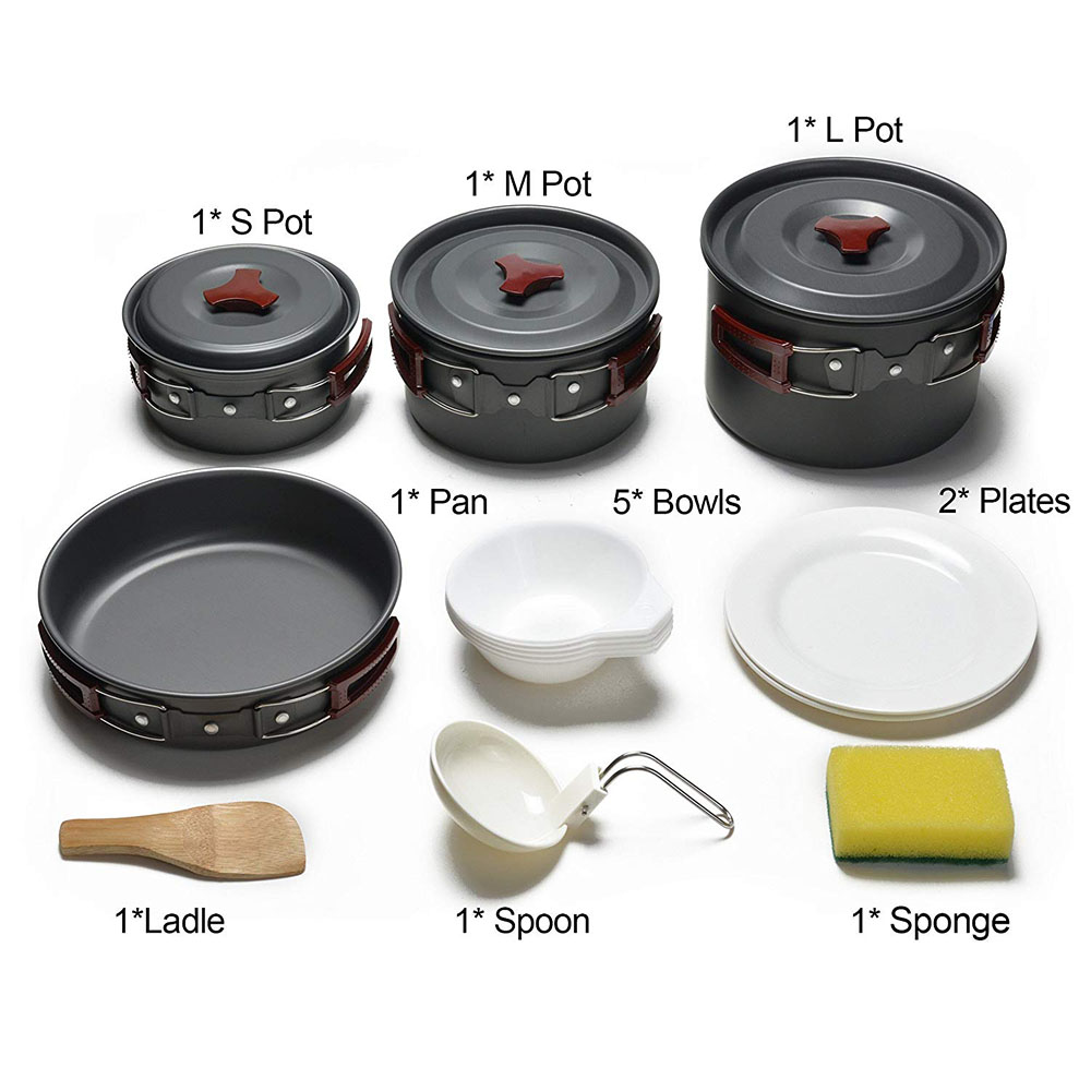 Outdoor Camping Cookware Kit N - Camping Cooking Candle recensione e prezzo