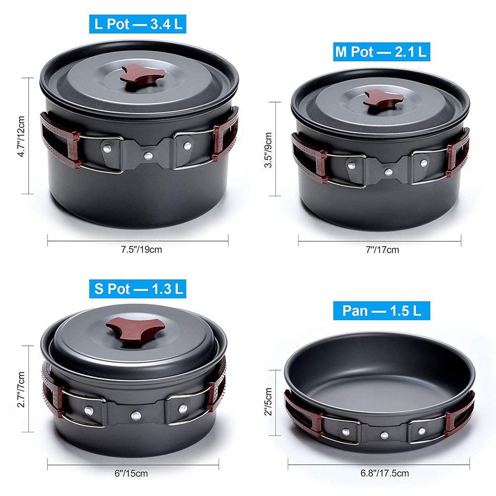 Outdoor Camping Cookware Kit N - Camping Cooking Candle recensione e prezzo