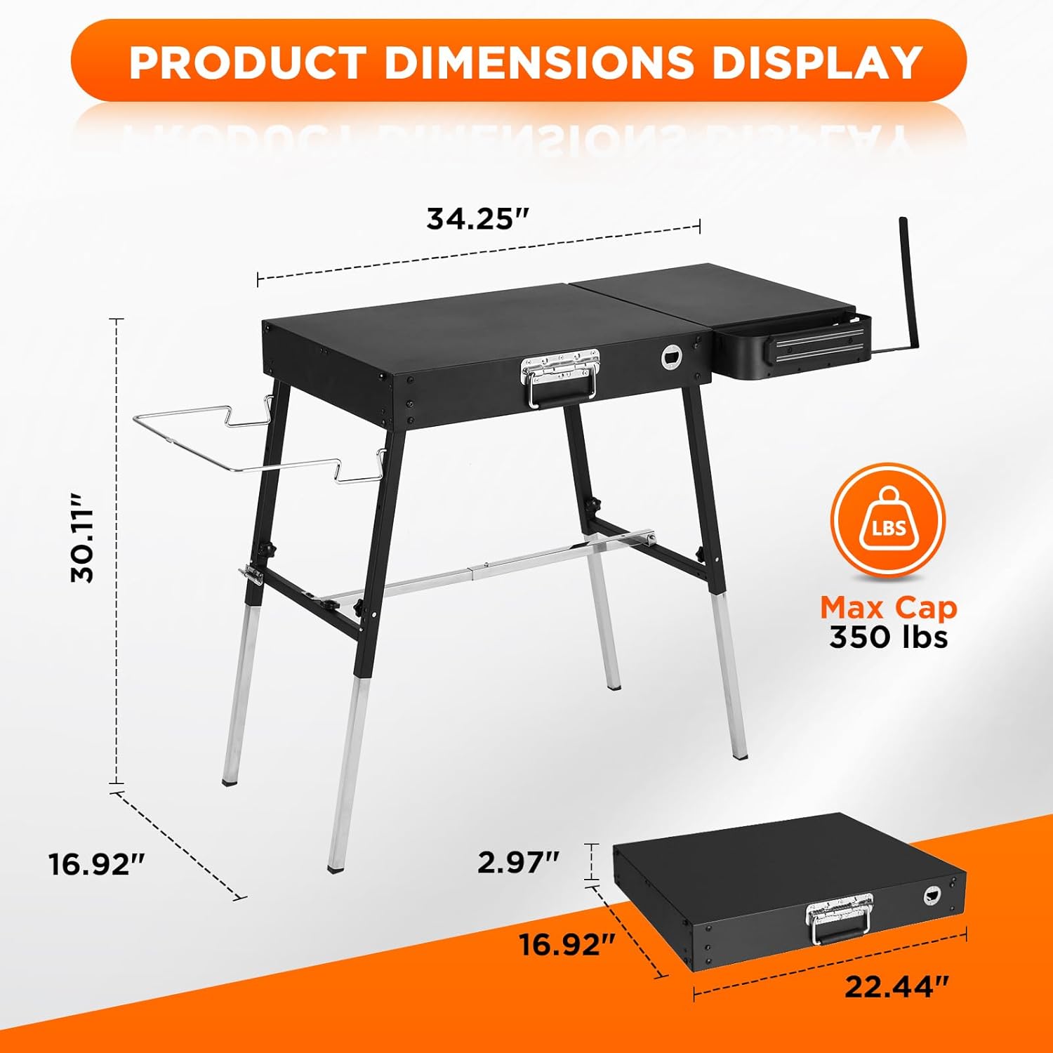 Outdoor Folding Grill Table, A - Camp Grill Portable Folding recensione e prezzo