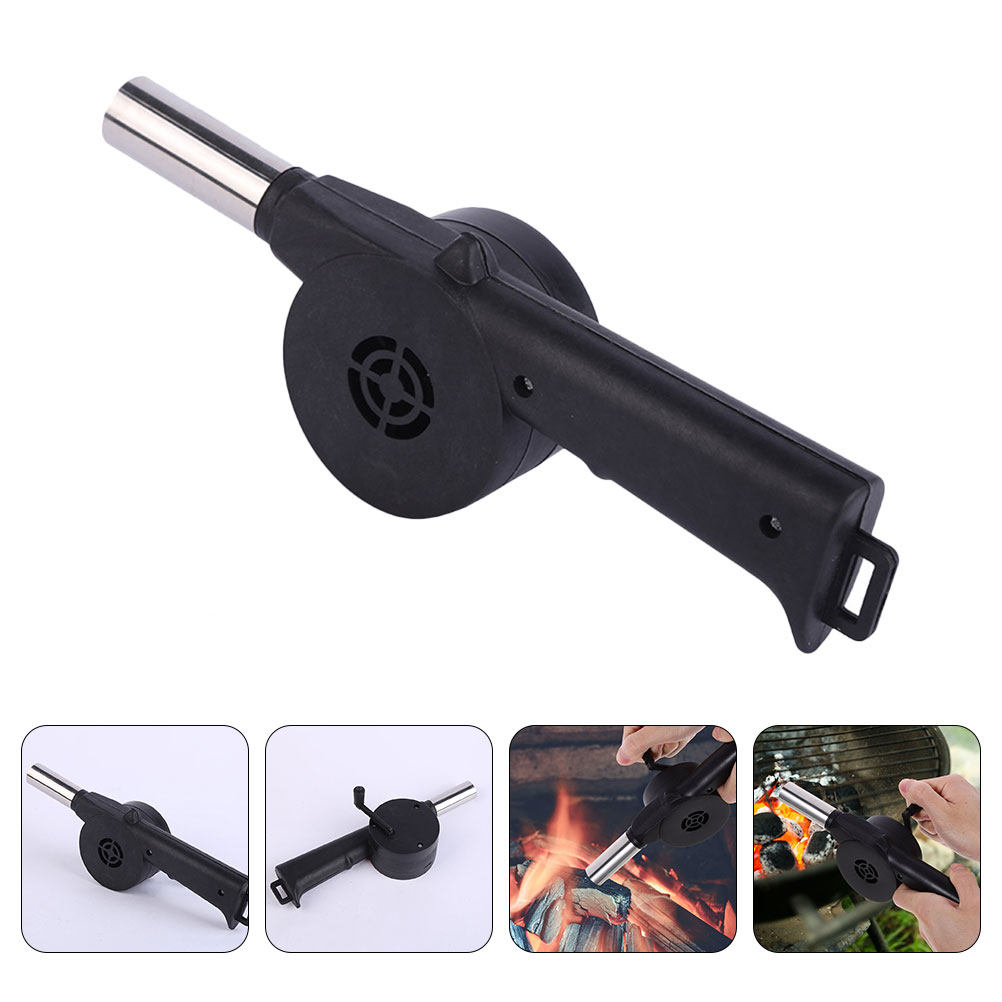 Manual Blower Black Hand Crank - Camping Cooking Bbq recensione e prezzo